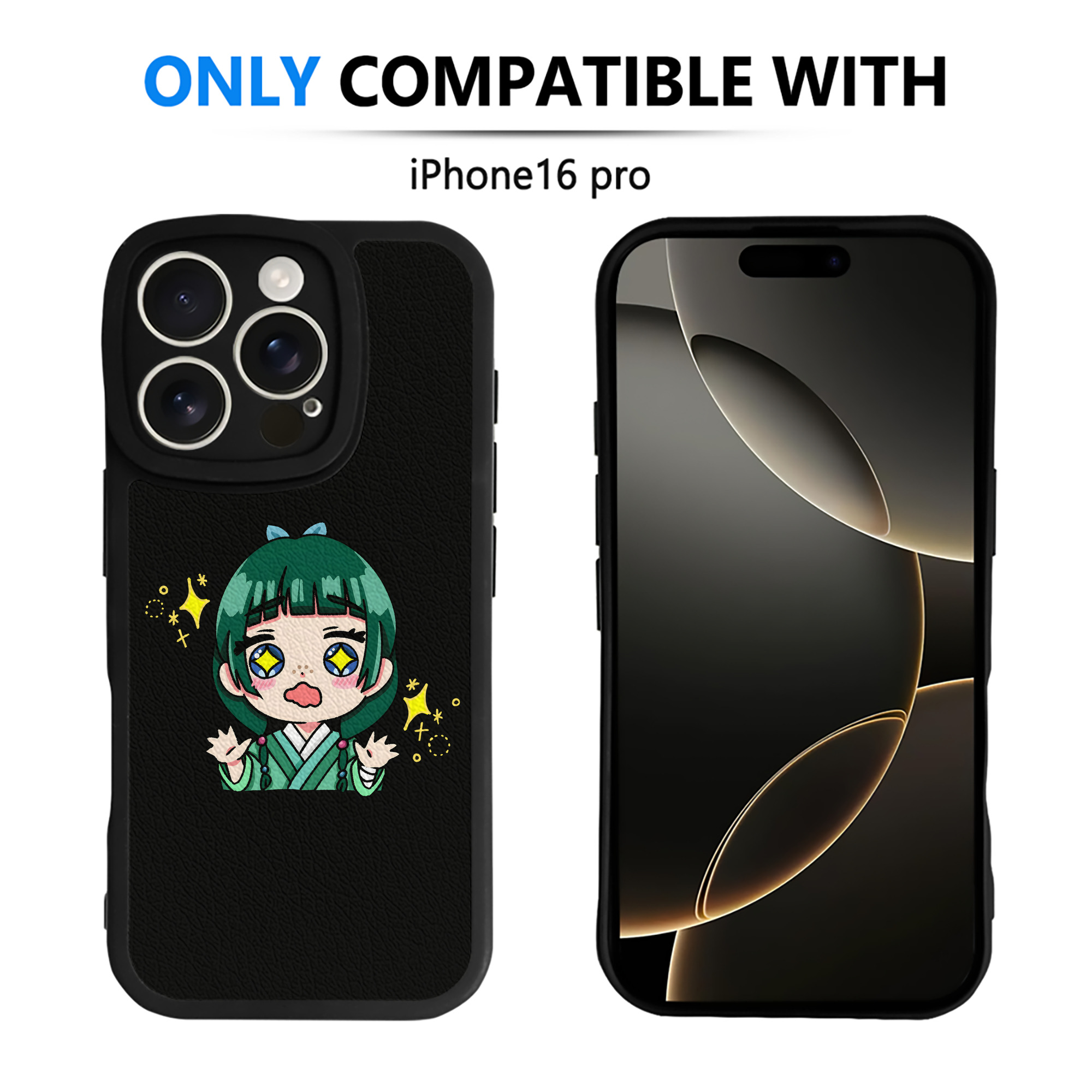 （画像用） 薬屋のひとりごと The Apothecary Diaries 【iPhone 16シリーズ対応】シリコンスマホケース（レザー調） 材質：シリコン